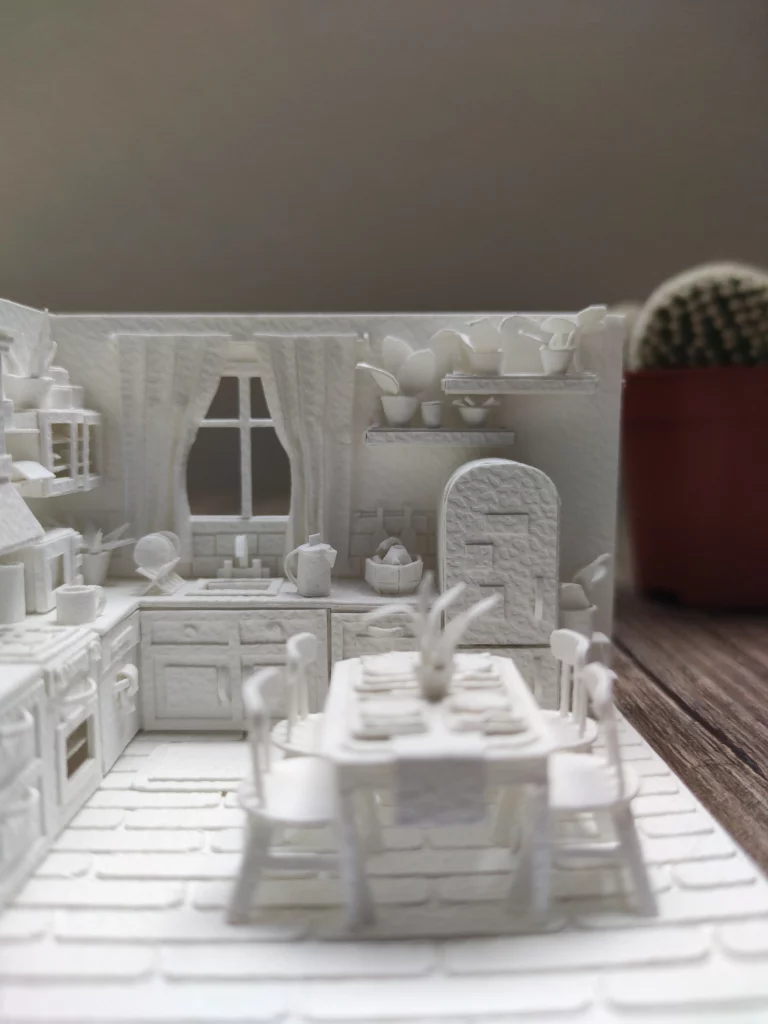 Galéa - Cuisine maquette en papier